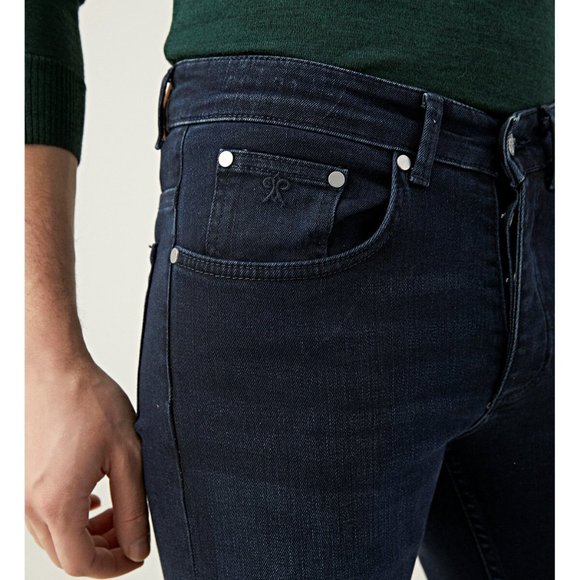 DAMAT Dark Blue JEAN Pants - Picture 5 of 5